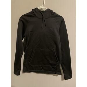 NIKE DRI-FIT Scuba Knit Black Pullover Hoodie Cowl Neck‎ Fleece Thumbhole Women